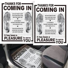 Woanger-mats-11 Woanger 800 Pcs Bulk Disposable Car Paper Floor Mats 20 X 16 Inches White
