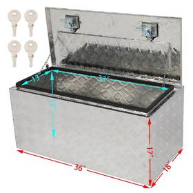 Mh-332712-8911 Worldokit 36 Inch X 18 Truck Pickup Underbody Aluminum Tool Box Trailer Storage Bed W / Lock