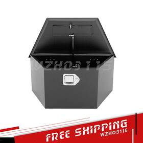 Tl66513 Wzho3115 26 Inch X 13.5 12 Black Iron Underbody Truck Storage Tool Box With Lock