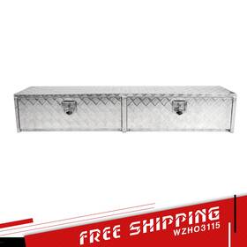 Tl67531 Wzho3115 72 Inch X15 X13 Pickup Truck Bed Tool Box With Drawers Underbody Storage Lock Silver