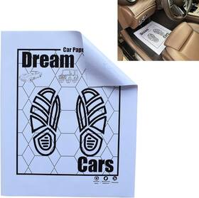 Xegi 717817360356 White Car Paper Floor Mats 50 Pcs Disposable Cars Auto Vehicles