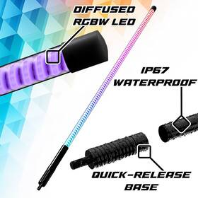 Xk Glow 850046479977 Mx Whipc Adv 2x32 Xkmax Rgbw Offroad