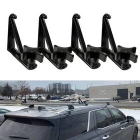59794 Yangparts 4 Pack Load Stops Kit Mount To Roof Rack Crossbar For Ladder Firewood Skis Kayak