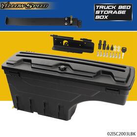 Yew13168 Yellowspeed Rear Truck Bed Storage Box Toolbox Abs Driver Side Fit For 07-20 Toyota Tundra