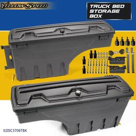 Yew60439 Yellowspeed Lh&rh Abs Truck Bed Storage Box Toolbox Fit For 02-18 Dodge Ram 1500 2500 3500
