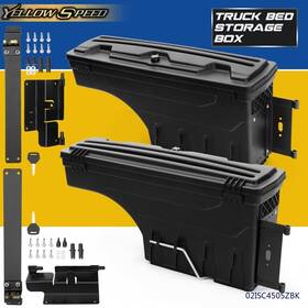 Yew65827 Yellowspeed Bed Storage Box Toolbox Rear Rh&lh Fit For 15-20 Chevy Colorado Gmc Canyon Truck