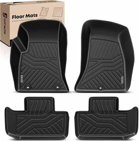 Yhtfm10082-pn Yhtauto Automotive All Weather Floor Mats Compatible With Dodge Black