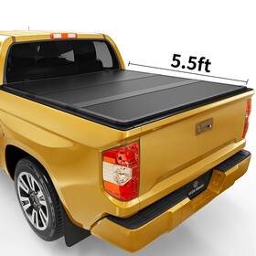 Yitamotor 199449413653 5.5 Ft Bed Hard Tri-fold Tonneau Cover For 2022-2024 2025 Toyota Tundra Truck