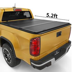 Yitamotor 199449846741 5.2 Ft Bed Hard Tri-fold Tonneau Cover For 15-25 Chevy Colorado Gmc Canyon Truck