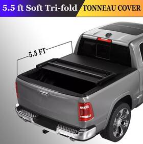 Beysh0001165be Yitamotor 5.5ft 67.4ftft Tri-fold Bed Tonneau Cover For 2015-2025 Ford F-150 Truck