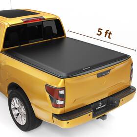 Beysh0iea5 Yitamotor 5ft Soft Roll Up Tonneau Cover For 2005-2025 Nissan Frontier Truck Bed On Top