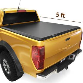Beysh97s2z Yitamotor 5ft Soft Roll Up Tonneau Cover For 2019-25 Ford Ranger Xl Xlt Truck Bed With Lamp
