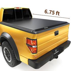 Beyshdn35o Yitamotor 6.75ft Soft Roll Up Tonneau Cover For 1999-16 Ford F250 F350 Super Duty With Lamp