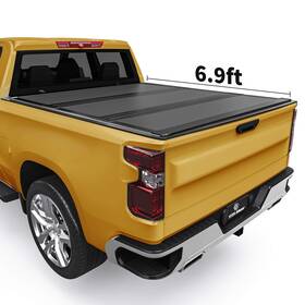 Beyshx4gka Yitamotor 6.9 Ft Low Profile Hard 3-fold Tonneau Cover For 2019-26 Silverado / Sierra 1500