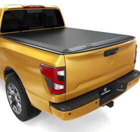 Yatcya-0069 Yitamotor Soft Quad Fold Tonneau Cover For 04-15 Nissan Titan 6ft7 Inch Fleetside