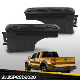 V-02isc12fazbk Ylwspeed20 Fit For Ford F150 97-14 Left Right Side Truck Bed Storage Tool Box