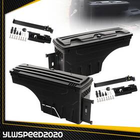V-02isc2003tbk Ylwspeed20 2x Truck Bed Storage Box Toolbox Rear Left&right Fit For 2007-2020 Tundra 4-door