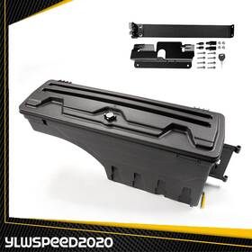 V-02isc4515rbk Ylwspeed20 Fit For 2007-19 Silverado Sierra Truck Bed Wheel Storage Tool Box With Lock Right