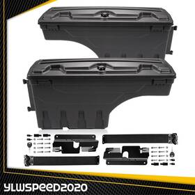V-02isc4515tbk Ylwspeed20 Truck Bed Storage Tool Box Fit For 2007-19 Chevy Silverado 1500 Gmc Sierra