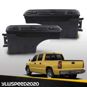 V-02isc4553zbk Ylwspeed20 Truck Bed Storage Box Fit For 99-07 Chevy Silverado And Gmc Sierra 1500 2500 3500