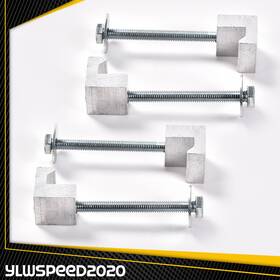 Yl061206 Ylwspeed20 Tool Box Mount J Hook Toolbox Pickup Pair Rail Mounting Kit Clamp Tiedown Truck