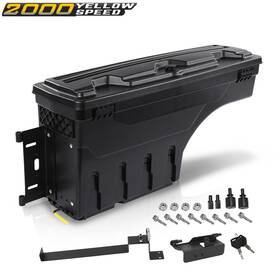 Ylw588031 Ylwspeed2000 Truck Bed Storage Tool Box Fit For 2019-2021 Dodge Ram 1500 Swing Case Left Side