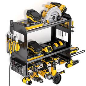 Pto34s Yyr Power Tool Organizer Wall Mount With 8.1 X 16.8 16 Inches Black