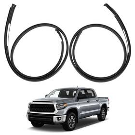 Zon-weathertrip-75551-0c060 Zonfant Pair Roof Molding Drip Weatherstrip Compatible With 2007-2021 Black