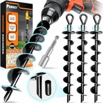 Premium 4 Pack Ground Anchors With Power Nut Driver Drill Bit,. Fixed Price $47.73.