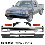Front Bumper Chrome Steel Kit & Signal Lights For 1989-1995 Toyota Pickup. Fixed Price $295.55.