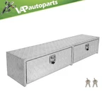 72"X13"X16" Aluminum Storage Tool Box 4X Chain 2X Lock For Truck / Garage Rv. Fixed Price $401.80.
