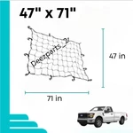 Truck Bed Cargo Net 47"X71"HEAVY Duty Tie Down Hook Ford F-series 1995-2025. Fixed Price $22.50.
