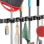 Mop And Broom Holder Wall Mount Metal Heavy Duty Utility Hooks Organizer. Fixed Price $24.00.