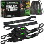 Rhinousa 2" 10' Retractable Ratchet Straps TD-RSRE2X10-BLK-R. Fixed Price $69.90.