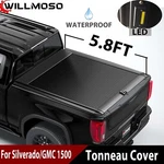 5.8FT Retractable Truck Bed Tonneau Cover Aluminum For 14-25 Silverado/gmc 1500. Fixed Price $592.90.