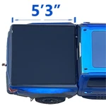 5'3" Soft Roll Up Tonneau Cover For 2005-2012 Dodge Dakota Truck Bed. Fixed Price $189.99.