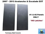 07 13 Avalanche, Escalade Ext #1 #2 Set Hard Tonneau Bed Covers No Latch Oem. Fixed Price $220.00.