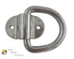 (2) Stainless Steel D-ring 3/8" Bolt-on Anchor Trailer 1000206. Fixed Price $12.92.