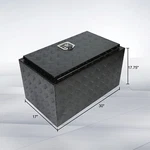 30" Truck Bed Trailer Aluminum Tool Box Pickup Trunk Storage Black Rv. Fixed Price $150.58.