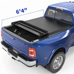 Fold 6.4' Bed Soft Tonneau Cover For 2003-2026 Dodge Ram 1500 2500 3500 Truck. Fixed Price $159.99.