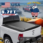 Aluminum Retractable Hard Tonneau Cover For 2009-2026 1500 5.7FT With Rambox. Fixed Price $664.05.
