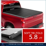 5.8FT Tonneau Cover Soft Tri Fold For 2019-2024 Chevy Silverado/gmc Sierra 1500. Fixed Price $200.44.
