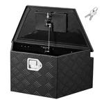 Vevor Trailer Tongue Box Aluminum Tool Storage 26" 13" 12" Black. Fixed Price $92.99.