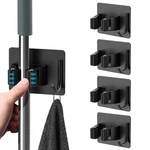 Homeasy Mop Broom Holder No Drill, Organizer Wall Mounted Heavy Dut.... Fixed Price $25.31.