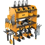 Heavy Duty Power Tool Organizer Wall Mount W/ Charging Station, 4-LAYER Garage. Fixed Price $81.32.
