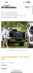 Tuff Truck Bag Black Heavy Duty Waterproof Large Capacity Travel. Fixed Price $100.00.