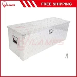 44"X15"X15" Aluminum Storage Tool Box Fits Truck Garage Home Office W/ 2X Chain. Fixed Price $171.37.