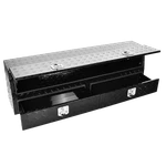 72"X21"X13.5"ALUMINUM Diamond Tread Truck Box W/lockable T-handle LATCH&2 Drawer. Fixed Price $629.99.