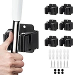Jamend Clxppcs Broom And Mop Holder, Heavy Duty Garden Tool 6 Matte Black. Fixed Price $16.25.