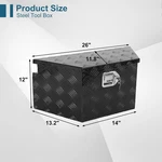 26"X13.3"X12" Aluminum Trailer Tool Heavy Duty Utility Storage Box/lock. Fixed Price $83.49.